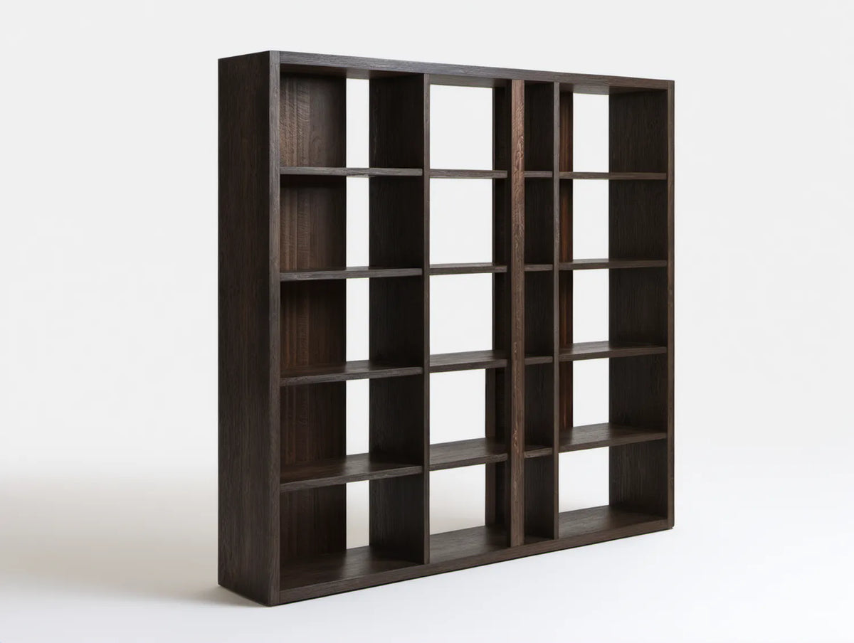Regał biblioteczny ciemnobrązowy z płyty laminowanej 120 x 30 x 180 cm