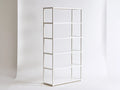 Biały stalowy regał minimalistyczny 80 x 35 x 180 cm, 5 półek
